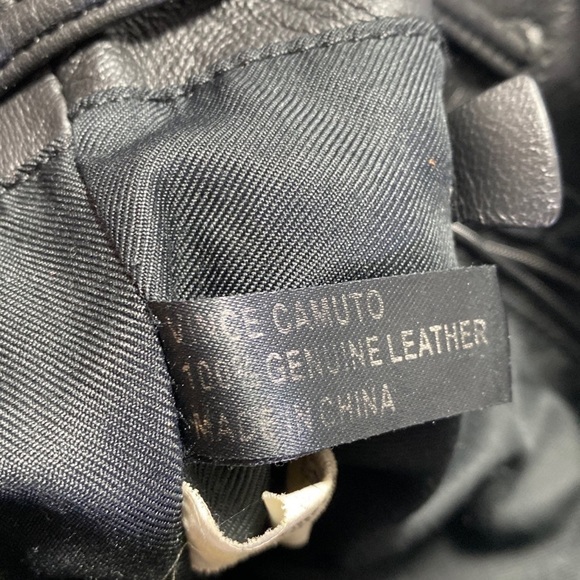 Vince Camuto Genuine Soft Leather Fringed Black Crossbody Bag - Picture 7 of 9